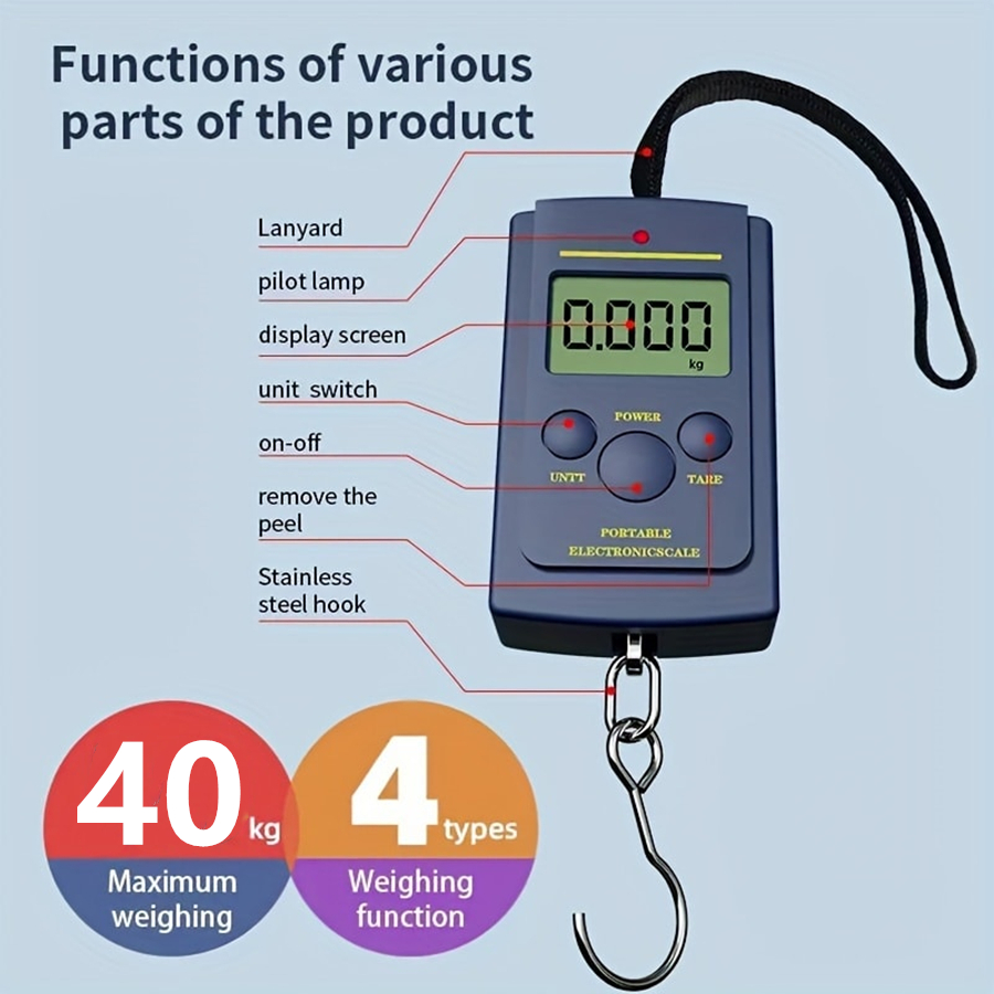 Useful Electronic Gadgets - 40 kg Multifunktionale Mini Elektronische Digitale
