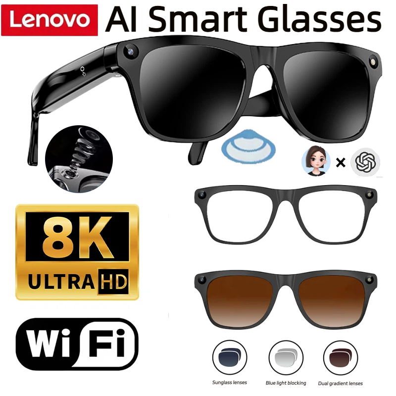 Smart Glasses Ar - Lenovo 32G Speicher 800W 4K Kamera
