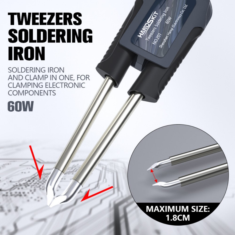 Useful Electronic Gadgets - T12 Löt-Pinzettengriff – Zweikanal-Temperaturregelung SMD-Lötgriff Professionelles