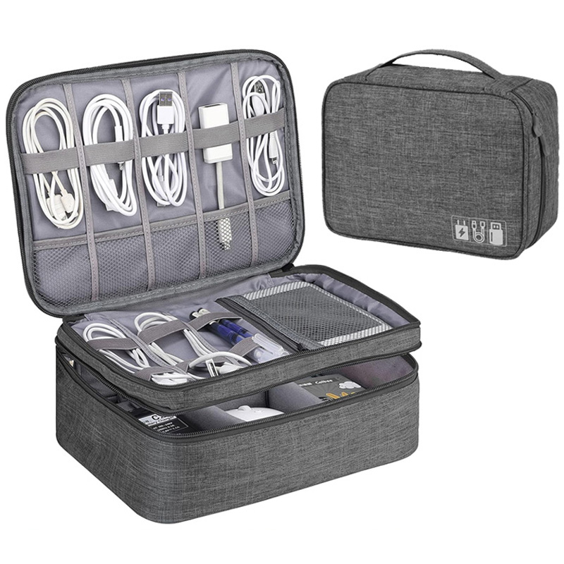 Electronics And Gadgets With A - Tragbare digitale Aufbewahrungstasche, USB-Gadget, wasserdicht, Kabel-Organizer,