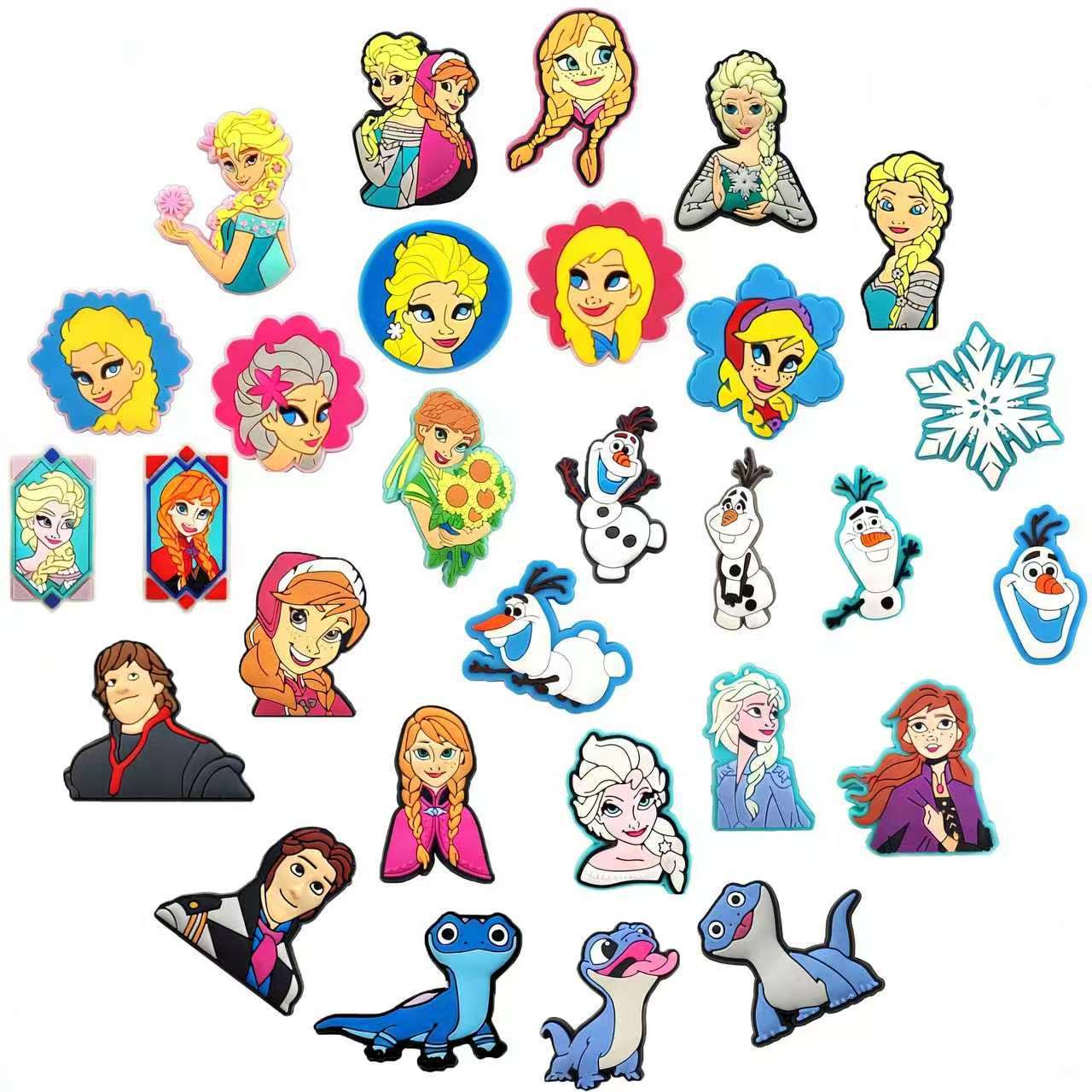 Elsa Gadget - Mesuca 29-teiliges Set Neue Frozen PVC-Schuh-Charms