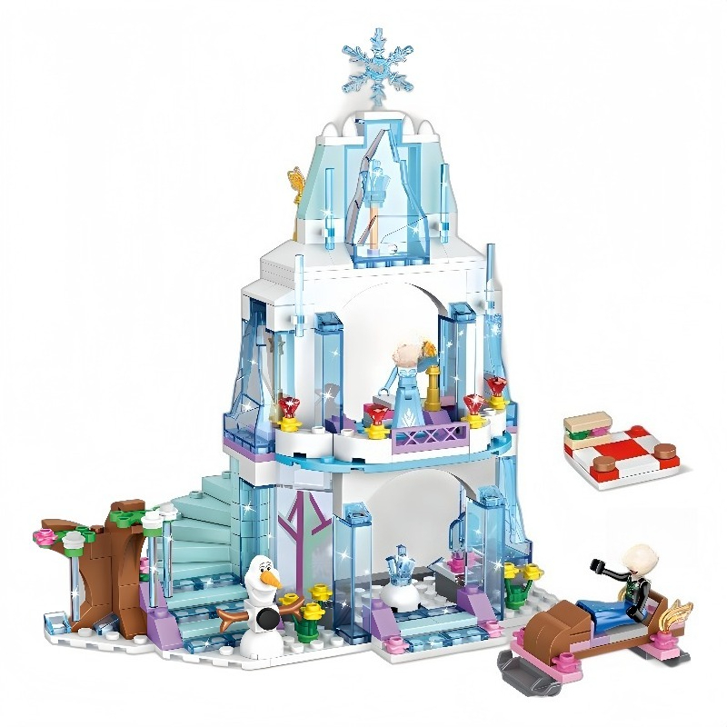 Elsa Gadget - Elsa Eisschloss Bausteine Set Prinzessin Eispalast
