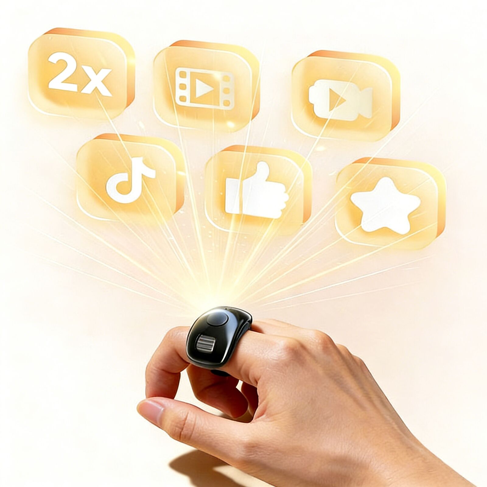 Electronics And Gadgets G - Mini Bluetooth-Fingerring-Maus Fernbedienung zur Seitenumblätterung und