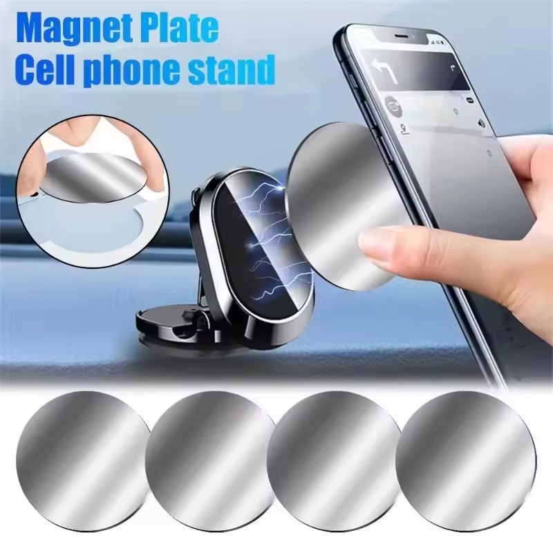 Useful Electronic Gadgets - 50/1 Stück Metallplatte für Magnet-Autotelefonhalter Runde
