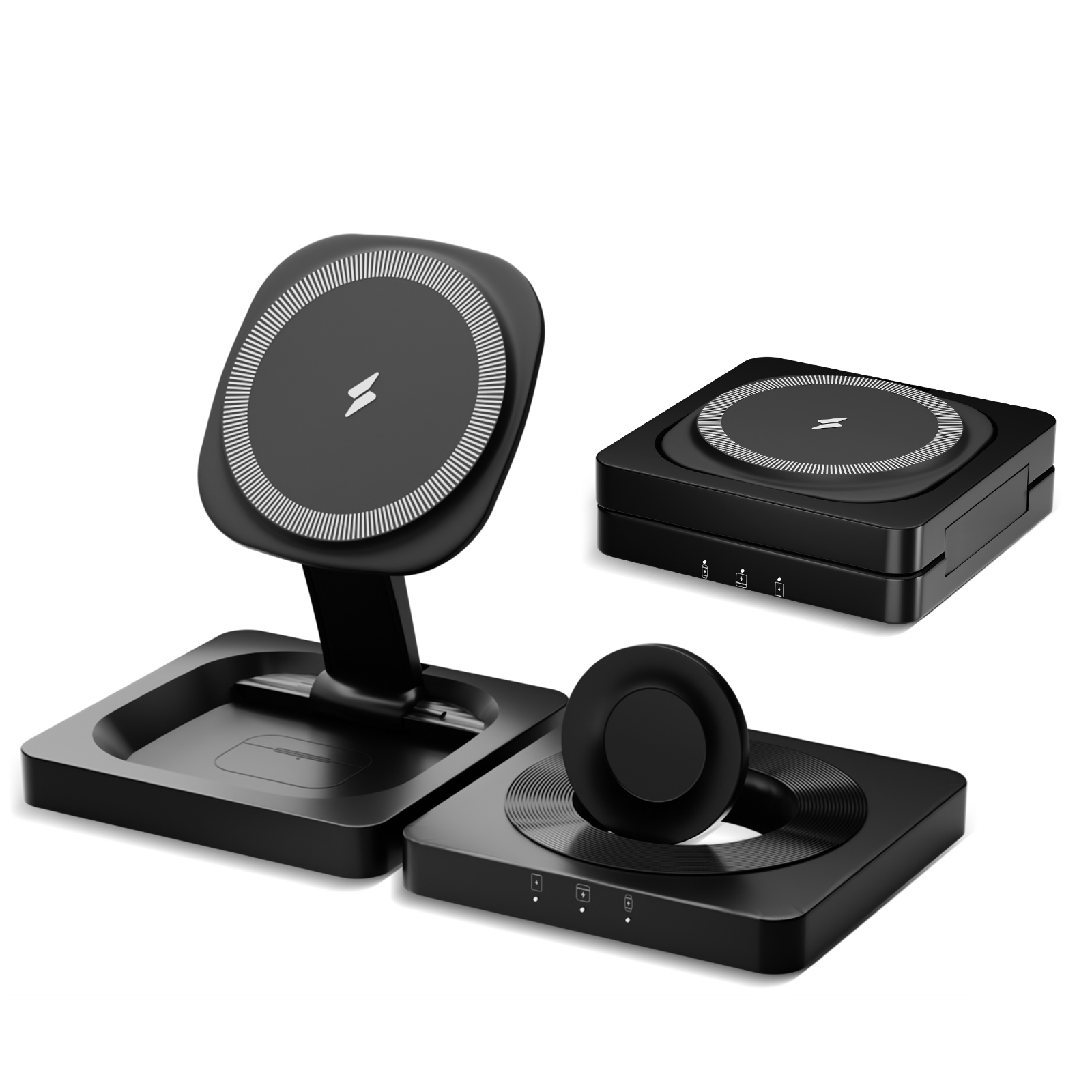Useful Electronic Gadgets - 3-in-1 15W Kabelloses Ladegerät Magnetische Faltbare