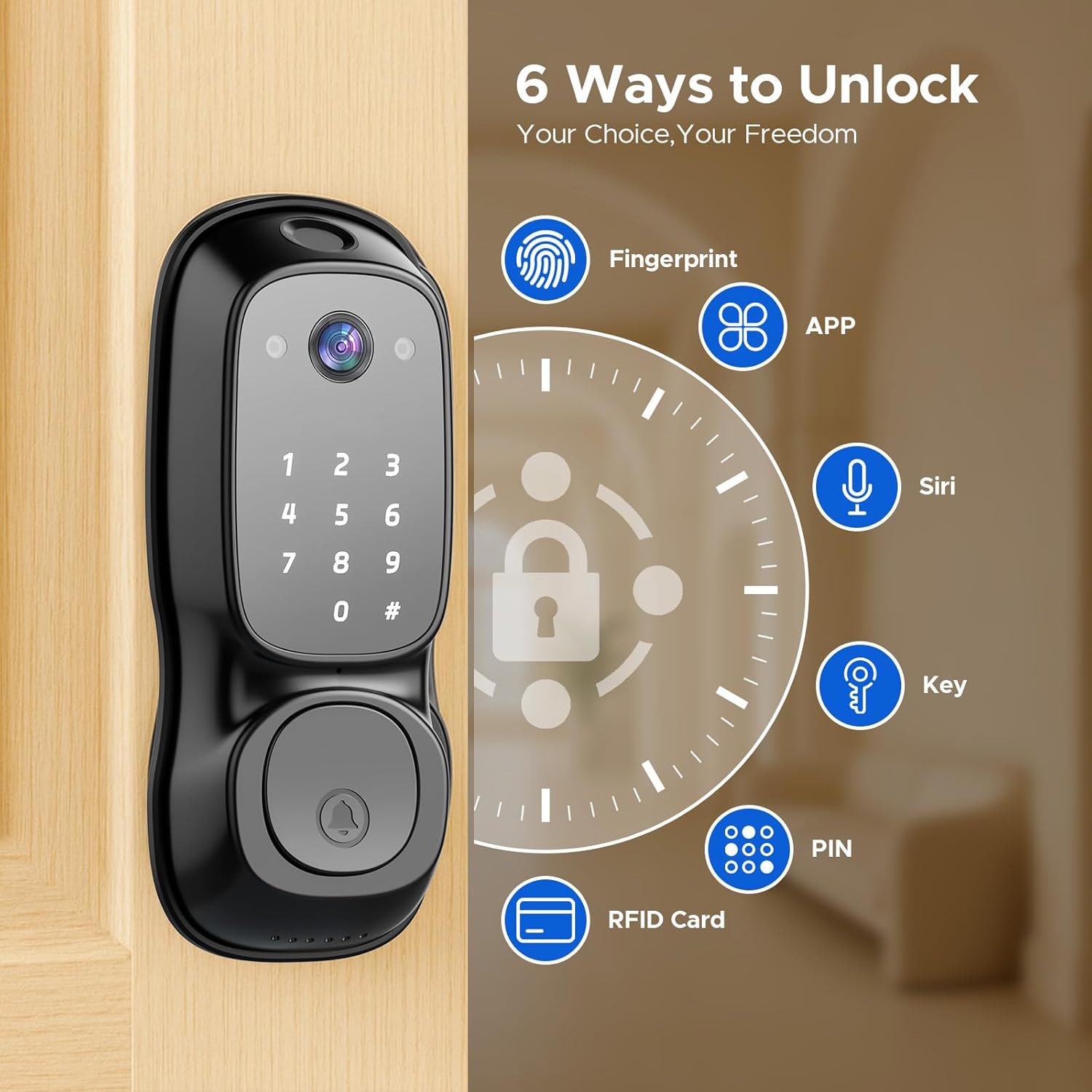 Tuya WLAN-Smart-Türschloss ‎ K – Electronics & Gadgets Icon Bewertung und Preis