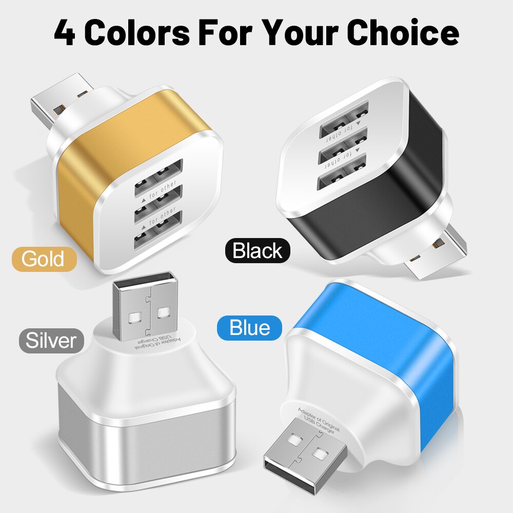 3-Port USB-Adapter USB 3 in 1  – Electronics Gadgets For Car Bewertung und Preis