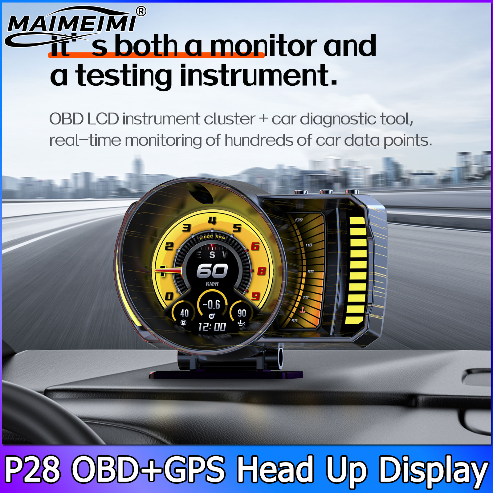 P28 OBD2 GPS Doppelsystem-Tach – Electronics Gadgets For Car Bewertung und Preis
