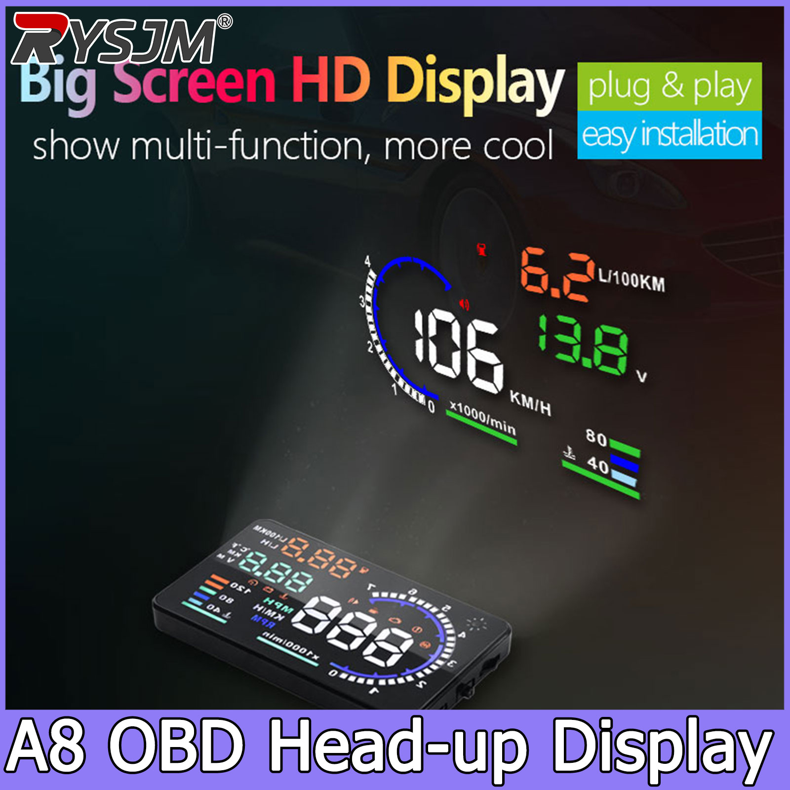 A8 OBD HUD Head-up-Display Tac – Electronics Gadgets For Car Bewertung und Preis